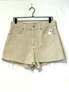 NWT Old Navy tan/cream denim shorts, size 12